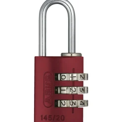 ABUS 145/20 KODELÅS 20 MM RØD 1 STK