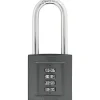 ABUS KODEHÆNGELÅS 158/50 HB80 HÆNGELÅS 121X52X80 MM GRÅ 1 STK