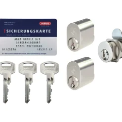 ABUS NX21 LÅSESÆT NIKKEL SÆT