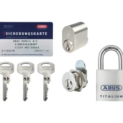 ABUS NX21 LÅSESÆT NIKKEL SÆT