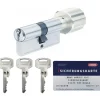 ABUS NX21 N1L430_3050 PROFILCYLINDER PROFILCYLINDER MED KNOP NIKKEL SÆT