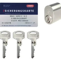ABUS NX21 N1L457-2 CYLINDERRING NIKKEL SÆT