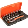 BAHCO TOPNØGLESÆT 1/4" 25 DELE