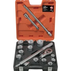 BAHCO TOPNØGLESÆT 3/4" 17 DELE
