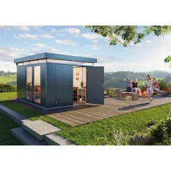 BIOHORT CASANOVA CASANOVA REDSKABSRUM MØRKEGRÅ METALLIC 10,89 M2