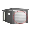 BIOHORT CASANOVA UDEN MOTOR GARAGEPORT SØLV METALLIC