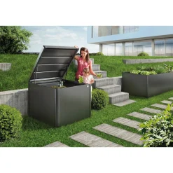BIOHORT MONAMI KOMPOSTBEHOLDER MØRKEGRÅ METALLIC 1,04 M2