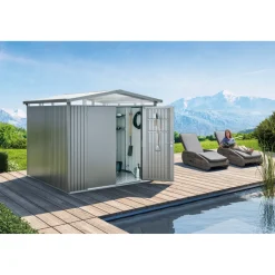 BIOHORT PANORAMA P4 REDSKABSRUM SØLV METALLIC 7,59 M2