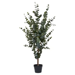 BOLIGINTERIØR EUKALYPTUS TRÆ KUNSTIG PLANTE 120 CM