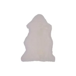 BOLIGINTERIØR LAMMESKIND 85X50 CM HVID