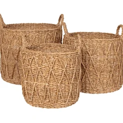 BOLIGINTERIØR LUNA KURVESÆT NATUR H28/H32/H36 CM
