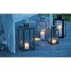 BOLIGINTERIØR METAL LANTERNESÆT H25/H35 CM GRØN