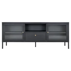 BOLIGINTERIØR NELA TV-BÆNK SORT 60 X 160 X 35 CM