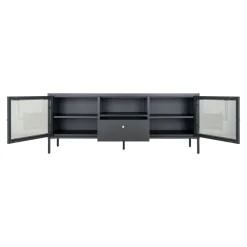 BOLIGINTERIØR NELA TV-BÆNK SORT 60 X 160 X 35 CM