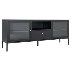 BOLIGINTERIØR NELA TV-BÆNK SORT 60 X 160 X 35 CM