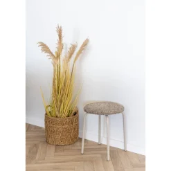 BOLIGINTERIØR TABURET BRUN MIX 44 X 35 X 35 CM