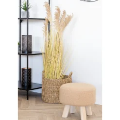 BOLIGINTERIØR TABURET SAND 29 X 31 X 31 CM