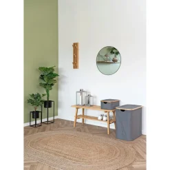 BOLIGINTERIØR VASKETØJSKURV MØRKEGRÅ 54X33X54 CM
