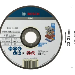 BOSCH ACS 60 V BF SKÆRESKIVE 125MM 1 STK