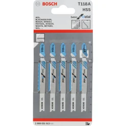 BOSCH BOSCH T118A STIKSAVSKLINGE 5 STK