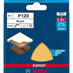 BOSCH EXPERT C470 DELTA 93MM MELLEM SLIBEBLAD 120 5 STK