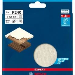 BOSCH EXPERT M480 SLIBEBLAD Ø125 MM 240 5 STK