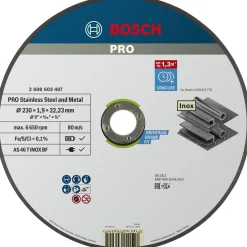BOSCH PRO EXP INOX, 1,9MM SKÆRESKIVE 230MM 1 STK