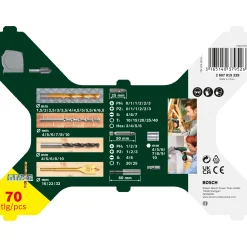 BOSCH PROMOLINE 2607019329 BOR-/BITSSÆT 70 DELE
