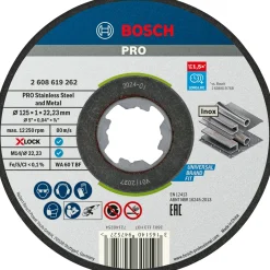 BOSCH TILBEHØR X-LOCK STDI SKÆRESKIVE 125MM 10 STK
