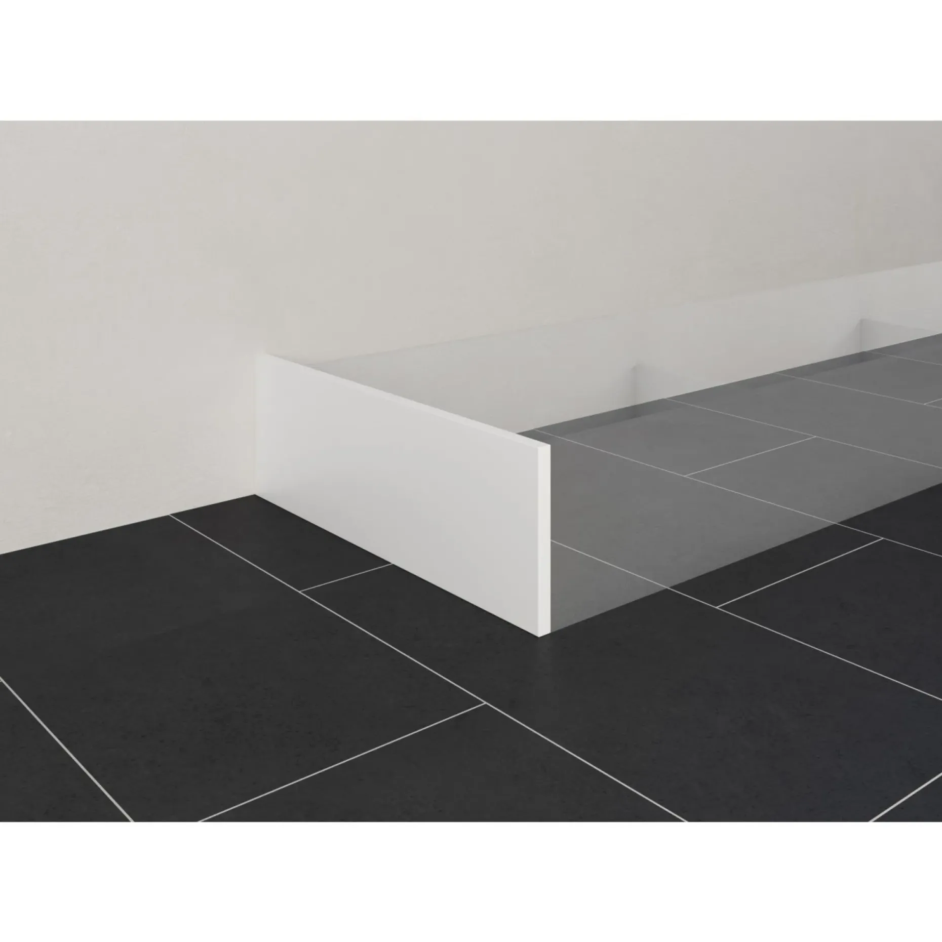 BUILD BY MODULIA ALFA HVID SOKKELENDE 53 X 1.60 CM