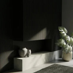 BY VENØ SVANEMÆRKET AKUSTIK-LINOLEUMSPANEL SORT 23 X 600 X 2400 MM