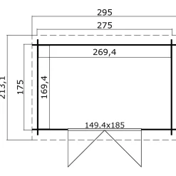 BYGNORDIC ALVILDA SKUR 4,56 M2