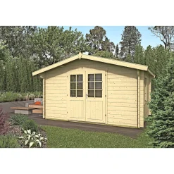 BYGNORDIC UNE INKL. TAGSHINGELS HYTTE 10,7 M2