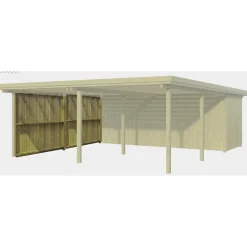 BYG-SELV LYNGE 2.1 INKL. BEKLÆDNING CARPORT 48 M2