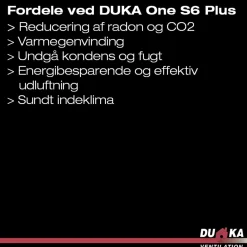 DUKA ONE S6 PLUS WIFI VARMEGENVINDING 160 MM