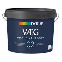 DYRUP 02 MAT & VASKBAR VÆGMALING 9 L BASE 30