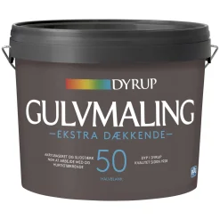 DYRUP EKSTRA DÆKKENDE GULVMALING 4,5 L HVID