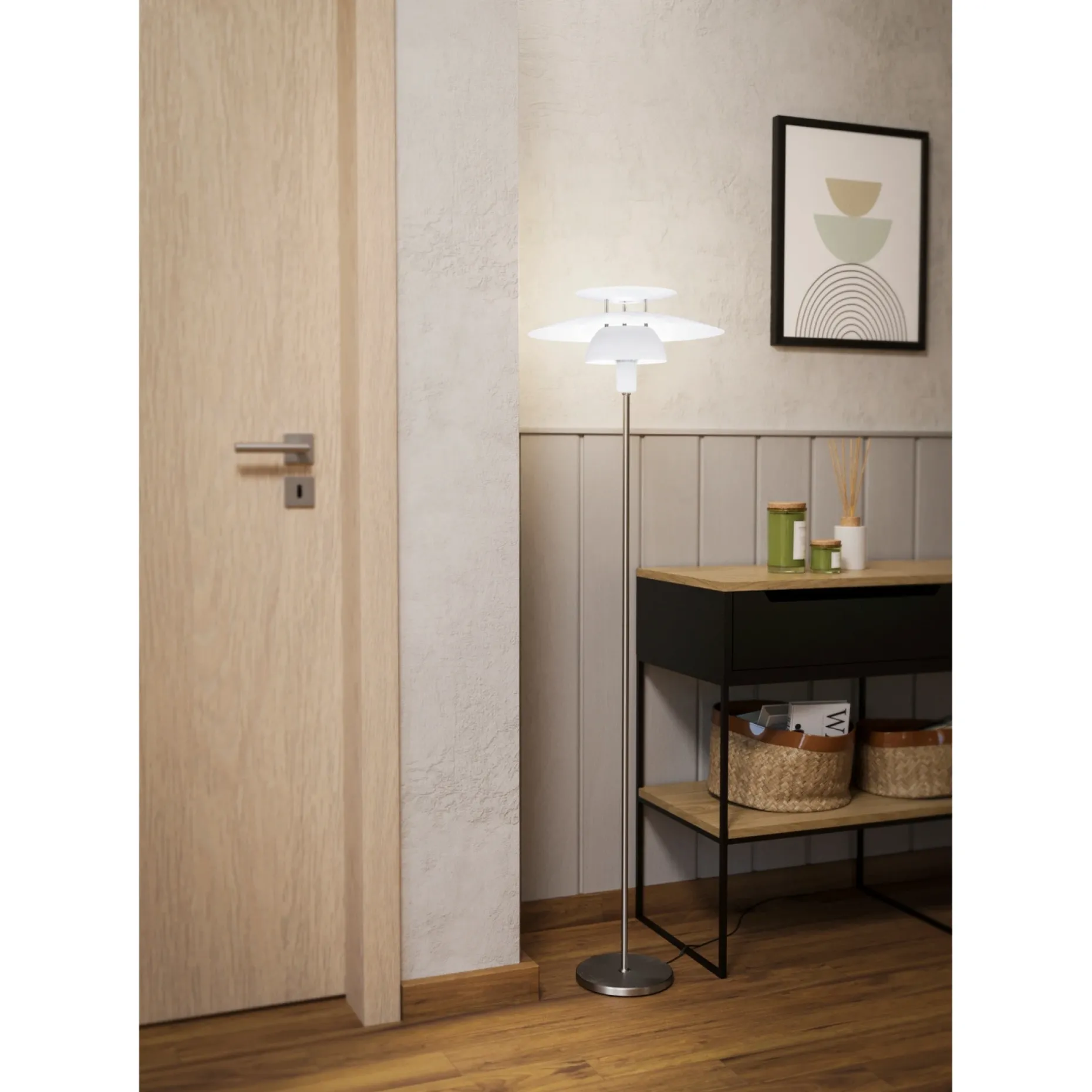 EGLO BRENDA GULVLAMPE HVID 145 CM