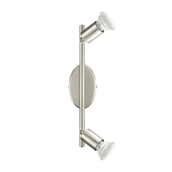 EGLO BUZZ 2 SKINNESPOT BØRSTET STÅL GU10 2,5W