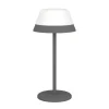 EGLO MEGGIANO GENOPLADELIG BORDLAMPE GRÅ/HVID