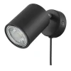 EGLO PORTELLA SPOTLAMPE SORT/BØRSTET STÅL GU10 3W