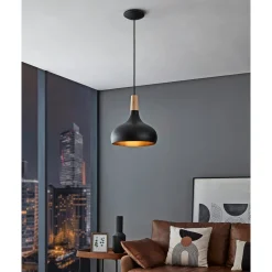 EGLO SABINAR PENDEL SORT/BRUN 28 CM