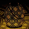 EGLO Z_SOLAR SOLCELLE LAMPE SORT/GULD/NØD 33,5 CM