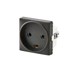 FESH SWITCH CURVELINE STIKKONTAKT KOKSGRÅ 1,0 MODUL M/JORD