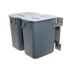 G. FUNDER 2X12 L. AFFALDSSORTERING GRÅ 450 X 305 X 255 MM