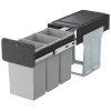 G. FUNDER 3X10 L. AFFALDSSORTERING GRÅ 500 X 270 X 450MM