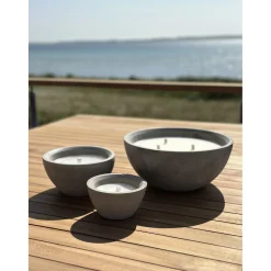 GARDEN LIFE UDENDØRS STEARINLYS BETON GRÅ Ø17,8XH10,6 CM