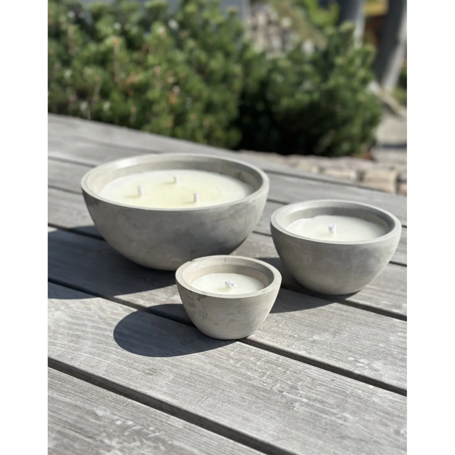 GARDEN LIFE UDENDØRS STEARINLYS BETON GRÅ Ø27,8XH 13,7 CM