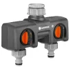 GARDENA PREMIUM 2-VEJS VENTIL ½", 3/4", 1"