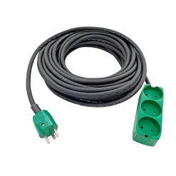 GRIPO KABELSÆT 3-STIKDÅSE M/JORD 3X1,5MM² 15 M